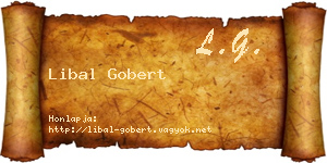 Libal Gobert névjegykártya